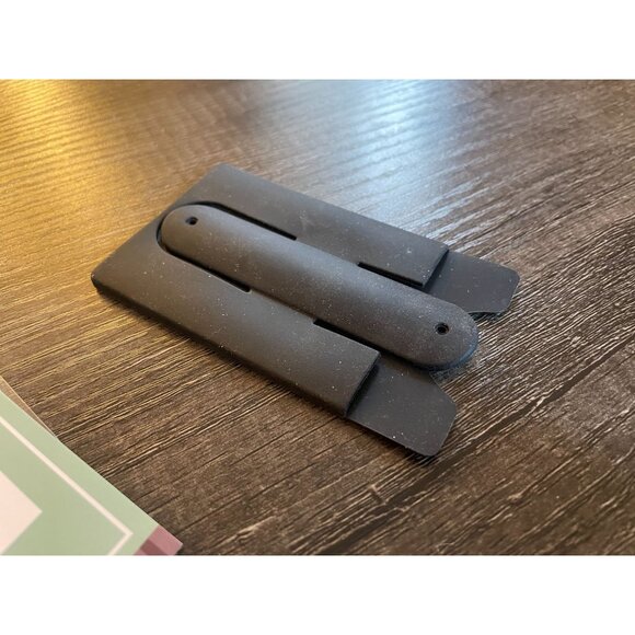 Silicon card holder sleeve stand universal black 3M adhesive - Picture 3 of 6